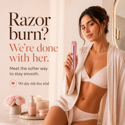 Peachie™ • Smooth without the razor burn drama.