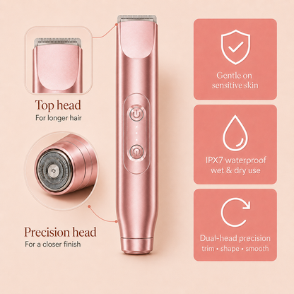 Peachie™ • Smooth without the razor burn drama.